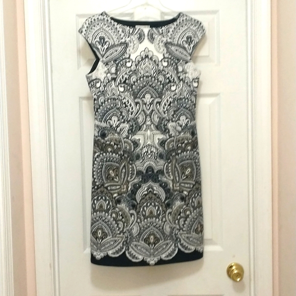 London Style Paisley Dress Size10 - Picture 1 of 6